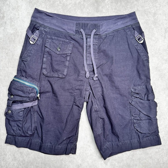 Vtg Polo Ralph Lauren Navy Blue Military Paratrooper Cargo Utility Short 36 x 12 - Picture 1 of 9